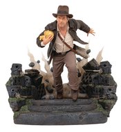 INDIANA JONES GALLERY DIORAMA ESCAPE W/IDOL PVC STATUE