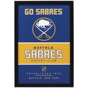 BUFFALO SABRES FRAMED WOOD WALL DECOR