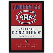 MONTREAL CANADIENS FRAMED WOOD WALL DECOR