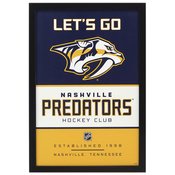 NASHVILLE PREDATORS FRAMED WOOD WALL DECOR