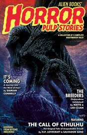 ALIEN BOOKS HORROR PULP STORIES CVR B SANZ (MR)