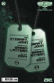 GREEN LANTERN WAR JOURNAL #1 CVR E STEWART GITD DOG TAG CSV