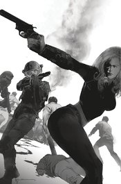 HEAT SEEKER GUN HONEY SERIES #1 (OF 4) SDCC SIENKIEWICZ B&W