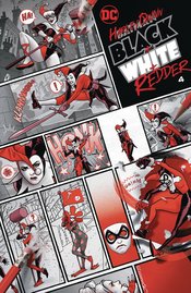 HARLEY QUINN BLACK WHITE REDDER #4 (OF 6) CVR A JOE QUINONES