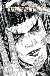 STAR TREK SNW SCORPIUS RUN #4 CVR D 10 HERNANDEZ B&W