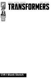 TRANSFORMERS #1 CVR I BLANK SKETCH CVR