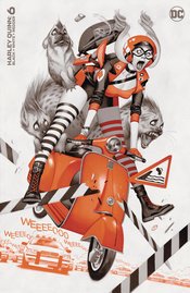 HARLEY QUINN BLACK WHITE REDDER #6 (OF 6) CVR B TEDESCO VAR