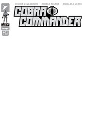 COBRA COMMANDER #1 (OF 5) CVR G BLANK SKETCH CVR