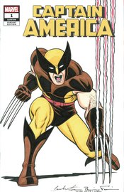 DF MARVEL COMICS FRAIM SGN & REMARKED & WOLVERINE SKETCH