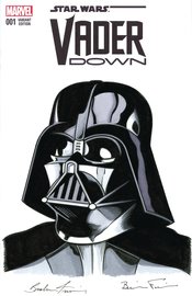 DF MARVEL COMICS FRAIM SGN & REMARKED & DARTH VADER SKETCH (
