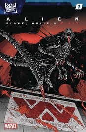 DF ALIEN BLACK WHITE & BLOOD #1 STEGMAN SGN