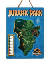 JURASSIC PARK ISLA NUBLAR HANGING 3D WOODART