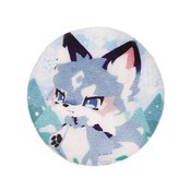 FLUFFY LAND PINBACK BADGE CAESAR