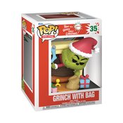 POP DELUXE HTGSC GRINCH W/BAG VIN FIG