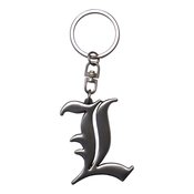 DEATH NOTE L SYMBOL 3D METAL KEYCHAIN