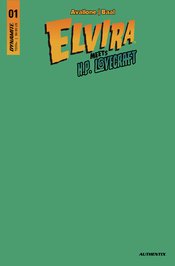 ELVIRA MEETS HP LOVECRAFT #1 CVR K FOC GREEN BLANK AUTHENTIX