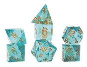 RPG DICE SET 7 SHARP AQUA FAIRY