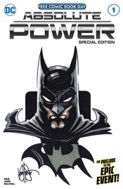 DF ABSOLUTE POWER #1 SP ED BLANK HAESER BATMAN SGN & REMARK