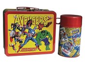 TIN TITANS AVENGERS ASSEMBLE PX LUNCH BOX W/BEV CONTAINER (C