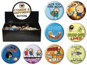 CYANIDE & HAPPINESS 144 PIECE BUTTON ASST (Net)