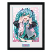 HATSUNE MIKU WINK 12X16 FRAMED PRINT