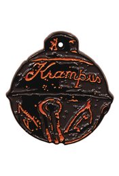 KRAMPUS BELL ORNAMENT ENAMEL PIN