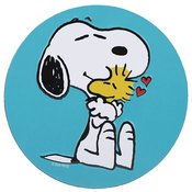 PEANUTS SNOOPY LOVE 4IN METAL MAGNET