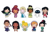 DISNEY GIRL POWER 3D FOAM BAG CLIP 24PC BMB DS