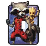 GOTG GROOT AND ROCKET METAL SWITCH PLATE