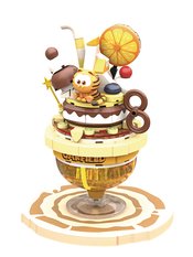 GARFIELD FOODIE SPECIAL DRINK 146PCS BUILDING BLOCK TOY (NET