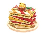GARFIELD FOODIE LASAGNA 205PCS BUILDING BLOCK TOY