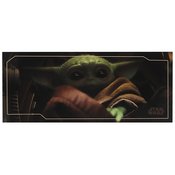 STAR WARS BABY YODA 22IN FLAT WOOD WALL DECOR