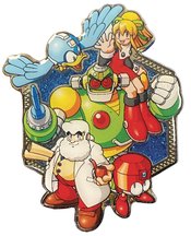 MEGA MAN GOLDEN SERIES 2 ROCKS FAMILY PIN