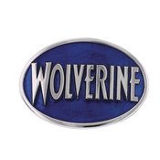 MARVEL WOLVERINE BLUE OVAL 3X4 BELT BUCKLE
