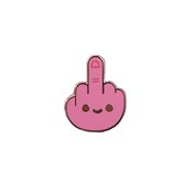 MIDDLE FINGER .8IN ENAMEL PIN