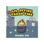 LIL OFFICE TRASH .6IN ENAMEL PIN