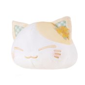 NEMUNEKO CAT FLOWER PATTERN EAR DECO YELLOW BIG PLUSH TOY (N