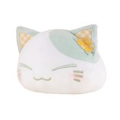 NEMUNEKO CAT FLOWER PATTERN EAR DECO GREEN BIG PLUSH TOY (NE