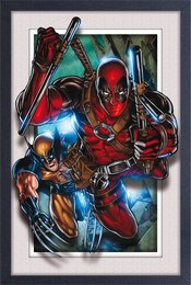 MARVEL WOLVERINE & DEADPOOL 11X17IN FAUX MATTE PRINT  (