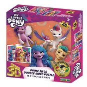 MY LITTLE PONY 48PC DOUBLE-SIDED 3D/2D PUZZLE