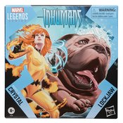 MARVEL LEGENDS INHUMANS CRYSTAL & LOCKJAW 6IN AF 2PK  (