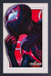 MILES MORALES SUIT UP 11X18 FAUX MATTE PRINT
