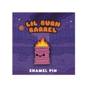 LIL BURN BARREL .6IN ENAMEL PIN