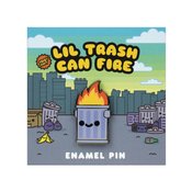 LIL TRASH CAN .6IN ENAMEL PIN