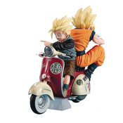 DBZ DESKTOP REAL MCCOY EX SS SON GOKU & SON GOHAN MOTORBIKE