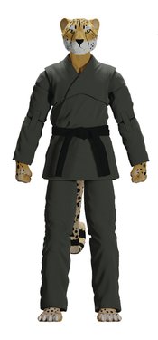 ZOO JITSU CHICO THE CHEETAH GREEN GI 6IN AF