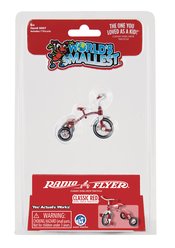 WORLDS SMALLEST RADIO FLYER CLASSIC RED TRICYCLE TOY  (