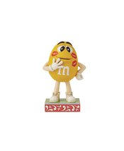 M&MS JIM SHORE YELLOW W/LIPSTICK MARKS 6.5IN FIGURE  (C