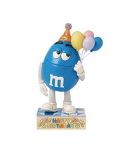 M&MS JIM SHORE BLUE HOLDING BALLOONS 7.87IN FIGURE