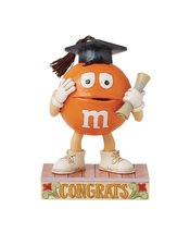 M&MS JIM SHORE ORANGE GRADUATION 4.65IN FIGURE